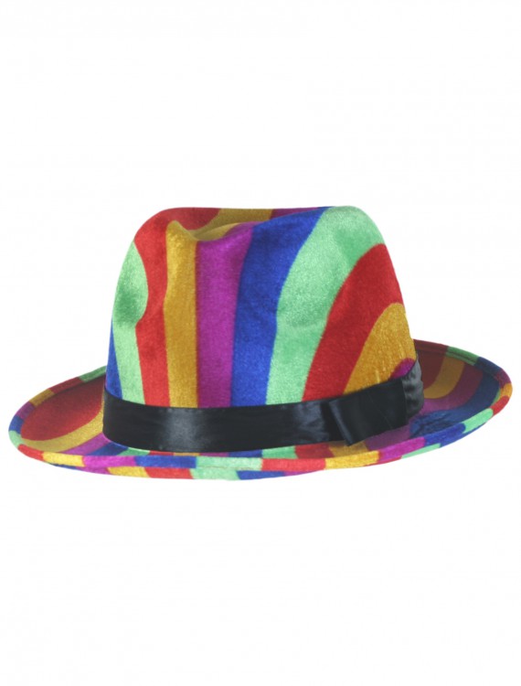 Rainbow Fedora Hat, halloween costume (Rainbow Fedora Hat)