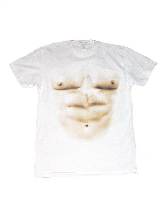Realistic Muscle Chest Costume T-Shirt, halloween costume (Realistic Muscle Chest Costume T-Shirt)