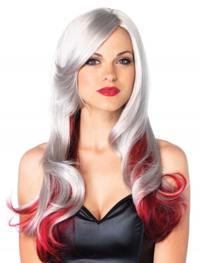 Red and Gray Two Toned Wig, halloween costume (Red and Gray Two Toned Wig)