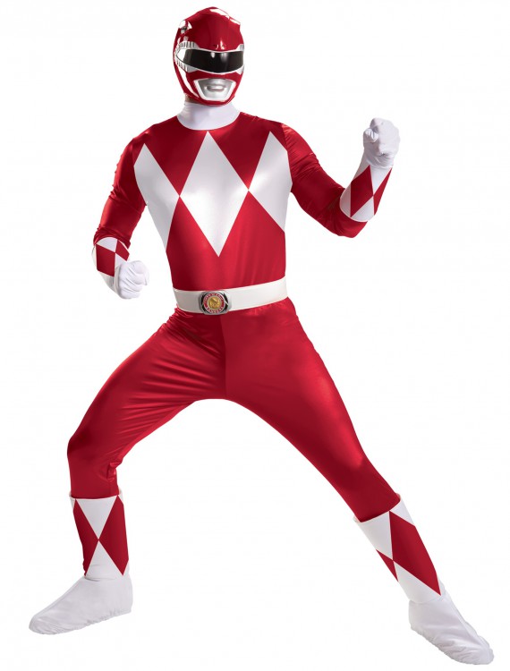 Red Ranger Super Deluxe Adult Costume, halloween costume (Red Ranger Super Deluxe Adult Costume)