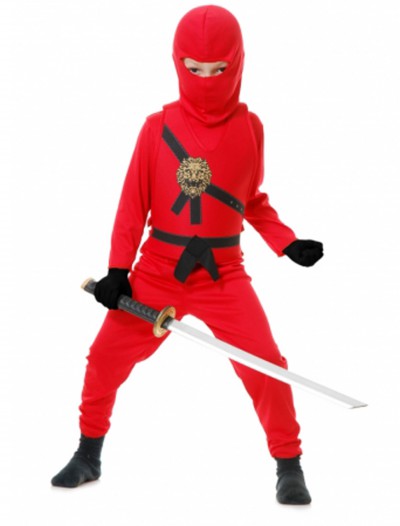 Red Toddler Ninja Costume, halloween costume (Red Toddler Ninja Costume)