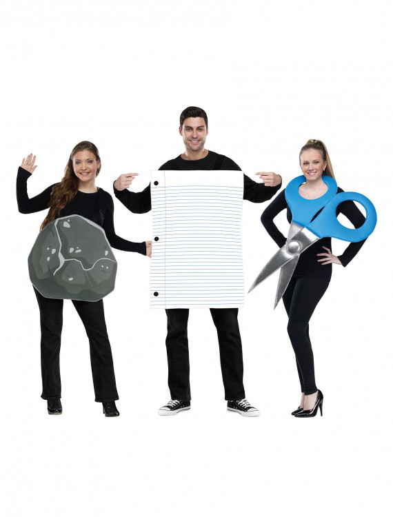 Rock, Paper, Scissors Adult Costume, halloween costume (Rock, Paper, Scissors Adult Costume)