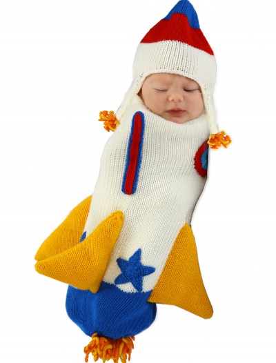 Roger the Rocket Ship Knitted Bunting, halloween costume (Roger the Rocket Ship Knitted Bunting)