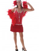 Sequin & Fringe Red Flapper Costume, halloween costume (Sequin & Fringe Red Flapper Costume)