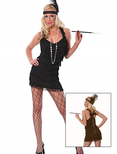 Sexy Black Lindy Lace Flapper Costume, halloween costume (Sexy Black Lindy Lace Flapper Costume)