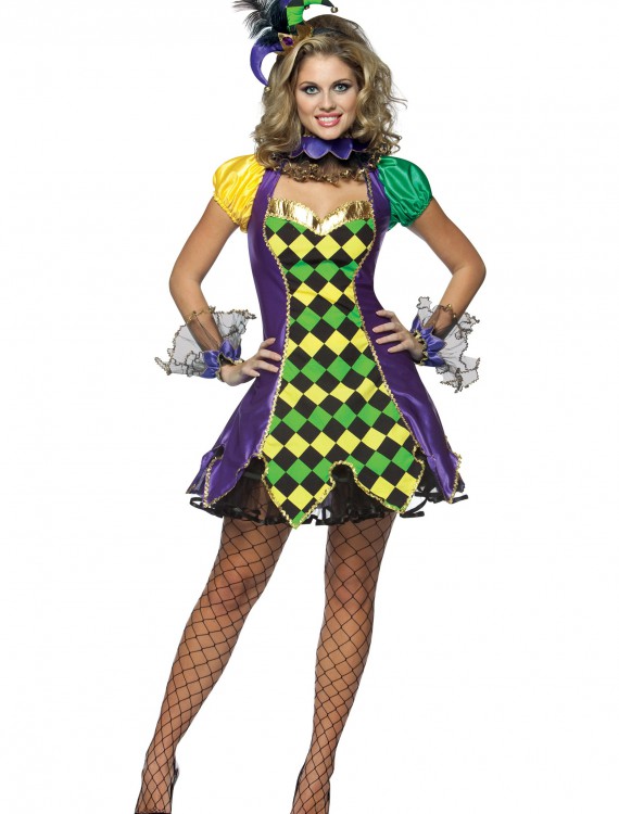 Sexy Mardi Gras Jester Costume, halloween costume (Sexy Mardi Gras Jester Costume)