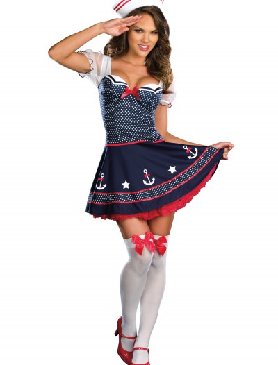 Sexy Polka Dot Sailor Costume, halloween costume (Sexy Polka Dot Sailor Costume)