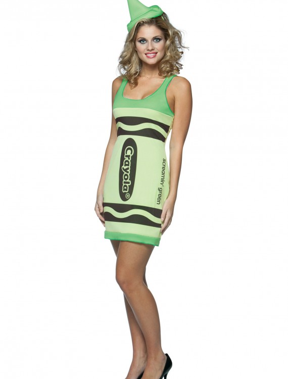 Sexy Screamin' Green Crayon Dress, halloween costume (Sexy Screamin' Green Crayon Dress)