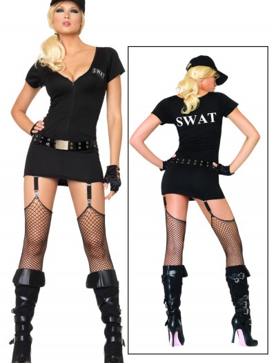 Sexy SWAT Commander Costume, halloween costume (Sexy SWAT Commander Costume)