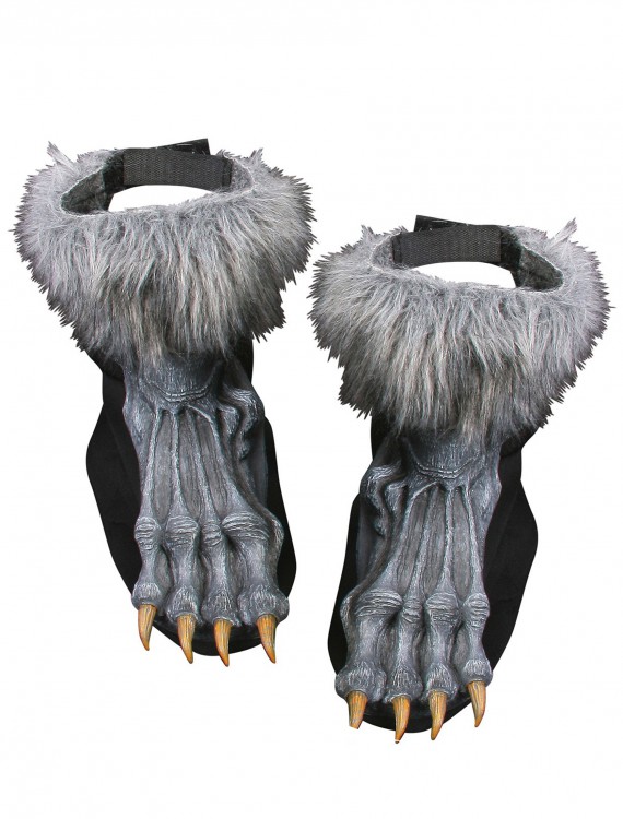 Silver Werewolf Shoe Covers, halloween costume (Silver Werewolf Shoe Covers)