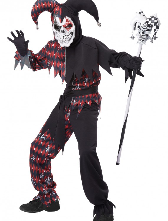 Child's Sinister Jester Costume, halloween costume (Child's Sinister Jester Costume)