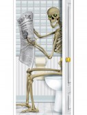 Skeleton Restroom Door Cover, halloween costume (Skeleton Restroom Door Cover)