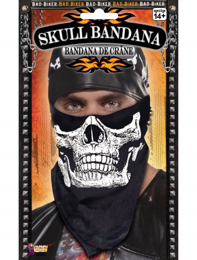 Skull Face Biker Bandana, halloween costume (Skull Face Biker Bandana)