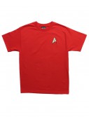 Star Trek Engineering Uniform On Red TShirt, halloween costume (Star Trek Engineering Uniform On Red TShirt)