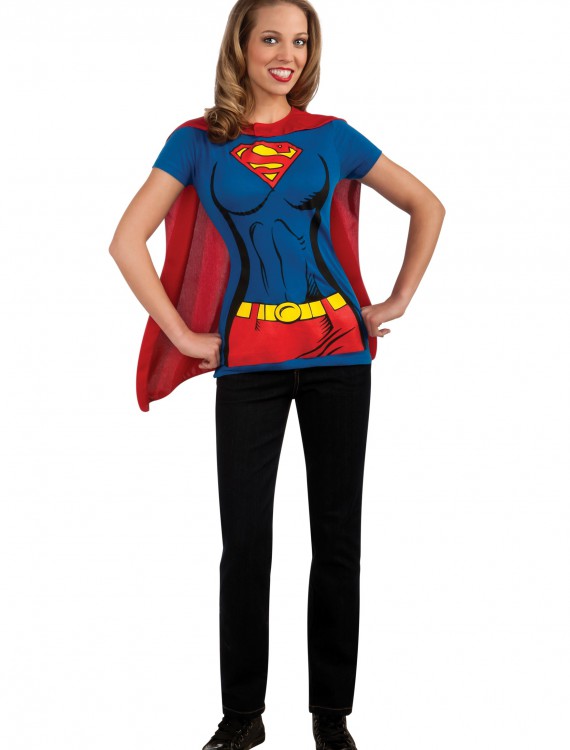 Supergirl T-Shirt Costume, halloween costume (Supergirl T-Shirt Costume)