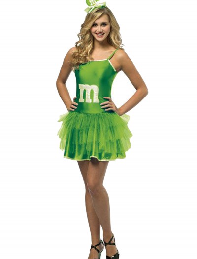 Teen Green M&M Party Dress, halloween costume (Teen Green M&M Party Dress)