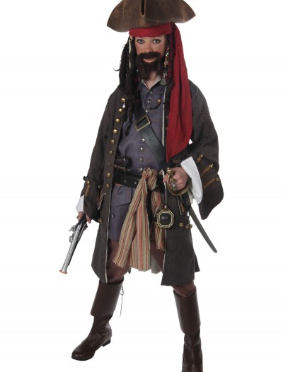 Teen Realistic Caribbean Pirate Costume, halloween costume (Teen Realistic Caribbean Pirate Costume)