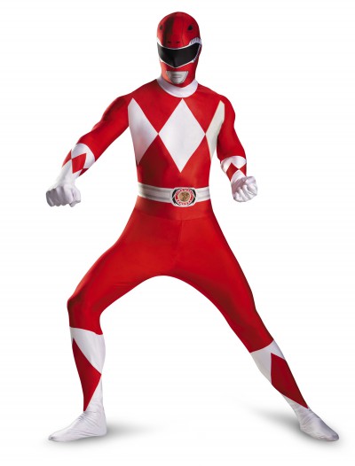 Teen Red Ranger Bodysuit Costume, halloween costume (Teen Red Ranger Bodysuit Costume)