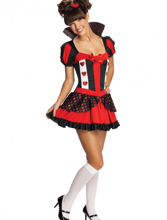 Teen Sassy Queen of Hearts Costume, halloween costume (Teen Sassy Queen of Hearts Costume)