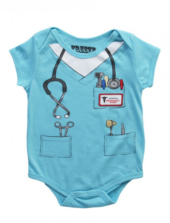 Toddler Doctor Uniform Onesie T-Shirt, halloween costume (Toddler Doctor Uniform Onesie T-Shirt)