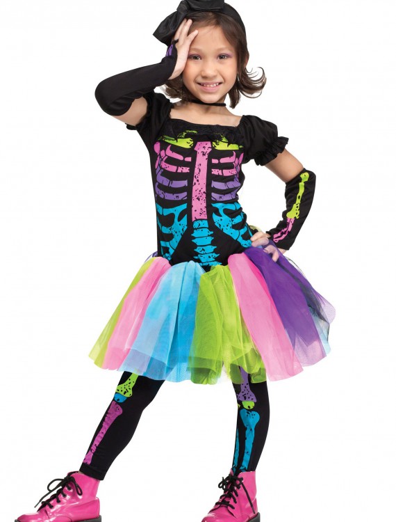 Toddler Funky Punky Bones Costume, halloween costume (Toddler Funky Punky Bones Costume)