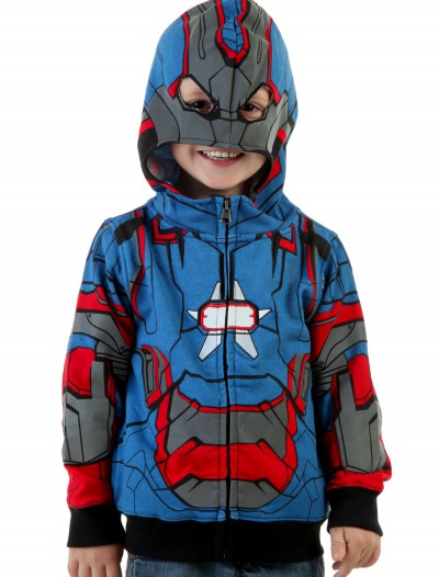 Toddler Iron Patriot Costume Hoodie, halloween costume (Toddler Iron Patriot Costume Hoodie)
