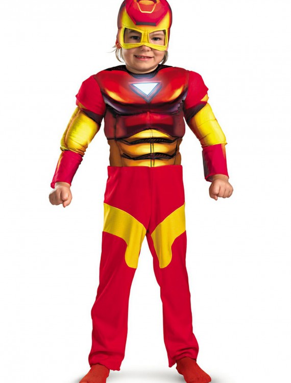 Toddler Muscle Chest Iron Man Costume, halloween costume (Toddler Muscle Chest Iron Man Costume)
