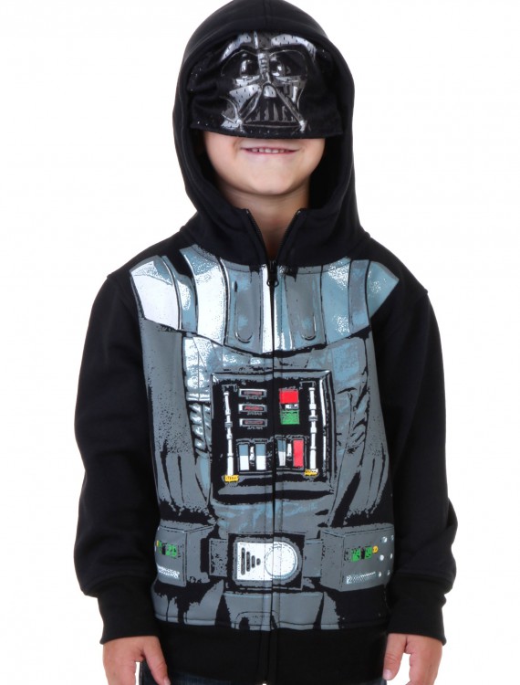 Toddler Star Wars Darth Vader Costume Hoodie, halloween costume (Toddler Star Wars Darth Vader Costume Hoodie)
