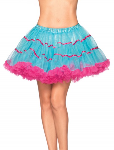Turquoise and Neon Pink Petticoat, halloween costume (Turquoise and Neon Pink Petticoat)