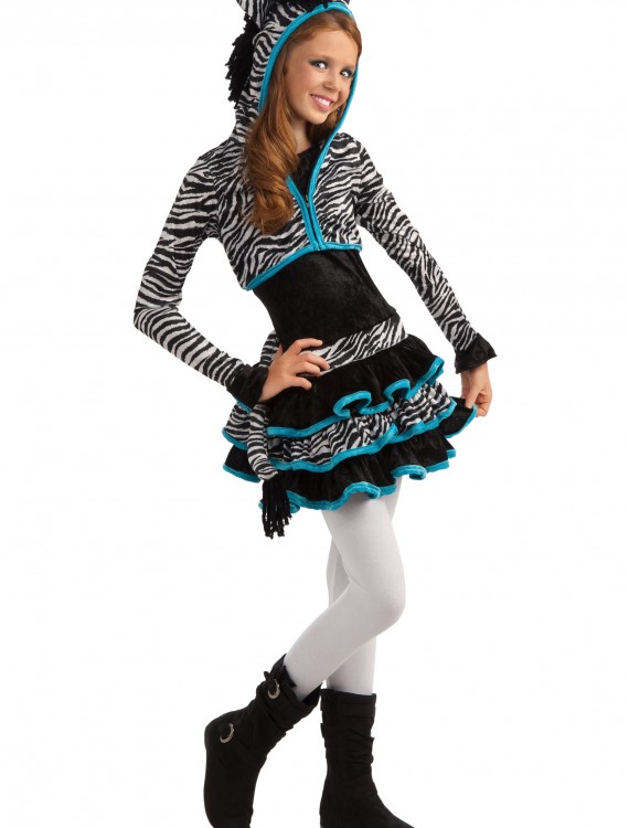 Tween Zebra Costume, halloween costume (Tween Zebra Costume)