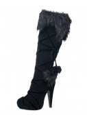 Warrior Black Lace Up Boots, halloween costume (Warrior Black Lace Up Boots)