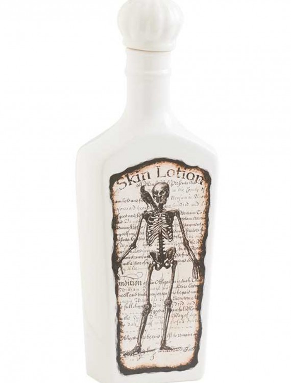 White Bottle with Skeleton, halloween costume (White Bottle with Skeleton)