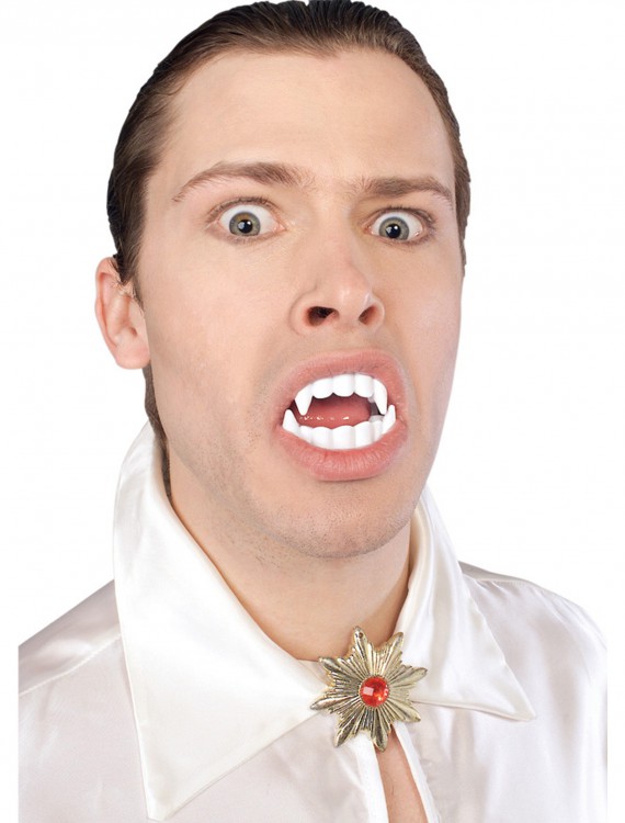 White Vampire Fangs, halloween costume (White Vampire Fangs)
