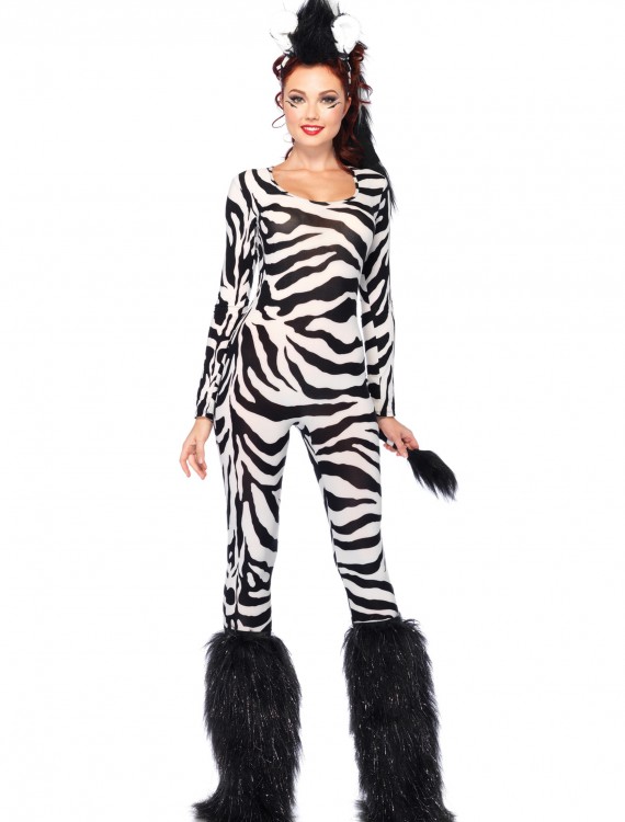 Wild Zebra Bodysuit Costume, halloween costume (Wild Zebra Bodysuit Costume)