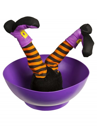 Witch Candy Bowl w/ Sound and Kicking Legs, halloween costume (Witch Candy Bowl w/ Sound and Kicking Legs)