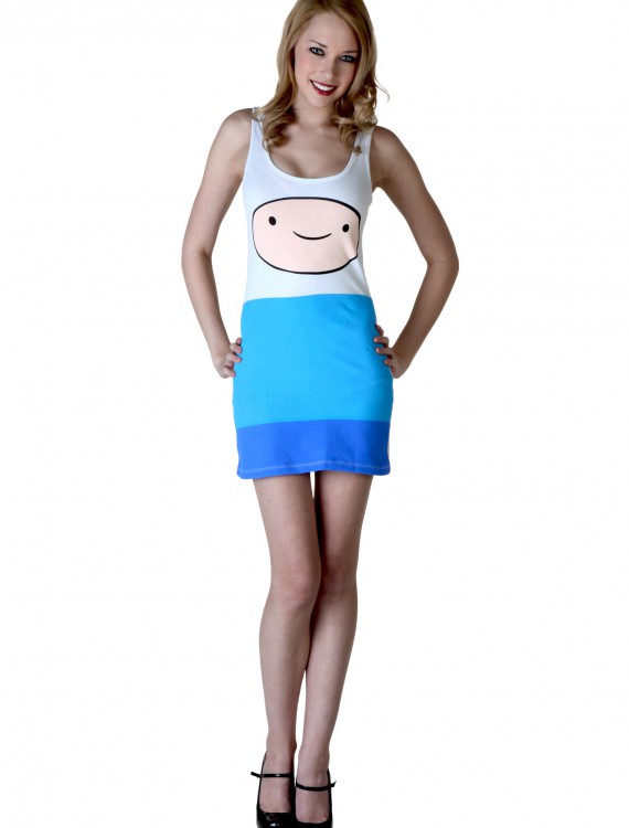 Women's Adventure Time Finn Tunic Tank, halloween costume (Women's Adventure Time Finn Tunic Tank)