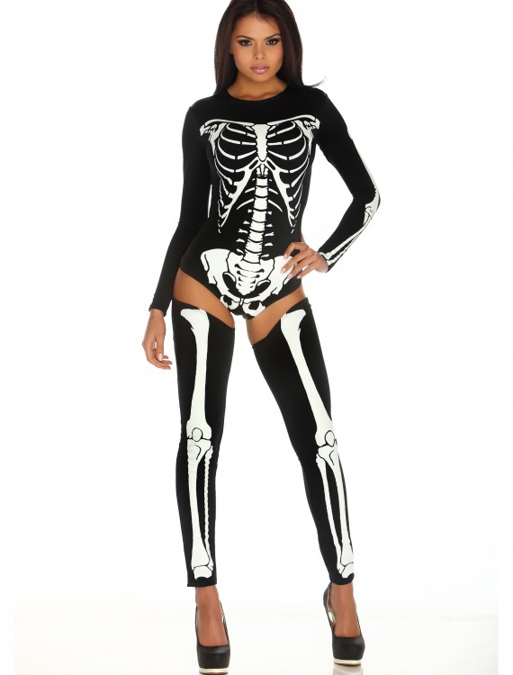 Womens Bad to the Bone Costume, halloween costume (Womens Bad to the Bone Costume)