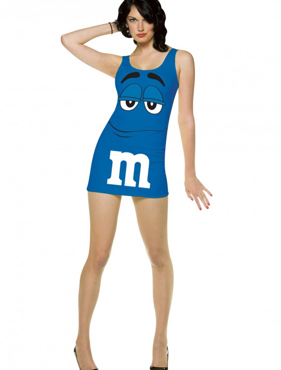 Womens Blue M&M Costume, halloween costume (Womens Blue M&M Costume)