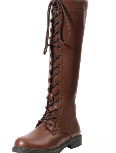 Women's Brown Lace Up Boots, halloween costume (Women's Brown Lace Up Boots)