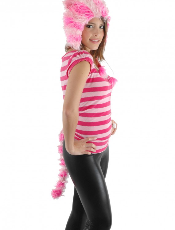 Womens Cheshire Cat Hat and Tail, halloween costume (Womens Cheshire Cat Hat and Tail)