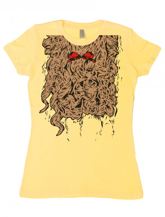 Womens Curly Lion Costume T-Shirt, halloween costume (Womens Curly Lion Costume T-Shirt)