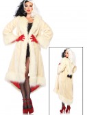 Women's Disney Cruella Coat Costume, halloween costume (Women's Disney Cruella Coat Costume)