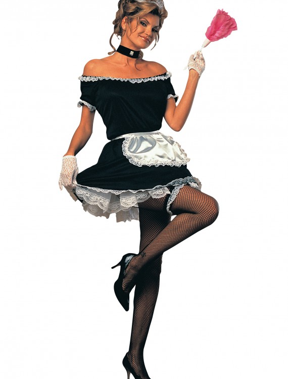 Women's French Maid Costume, halloween costume (Women's French Maid Costume)