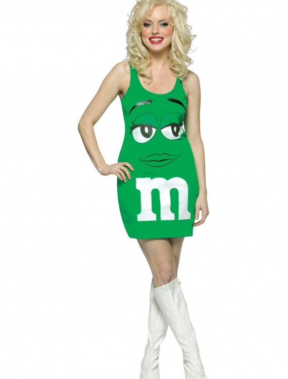 Womens Green M&M Costume, halloween costume (Womens Green M&M Costume)