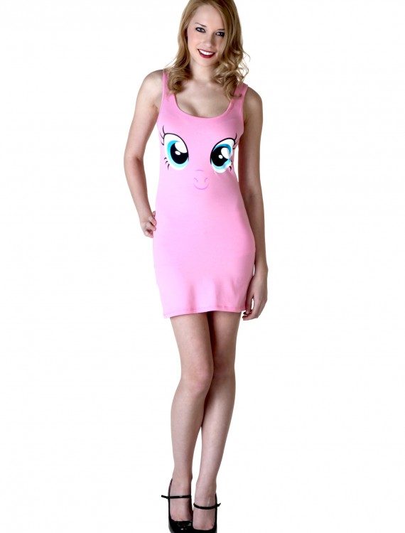 Women's My Little Pony Pinkie Tunic Tank, halloween costume (Women's My Little Pony Pinkie Tunic Tank)