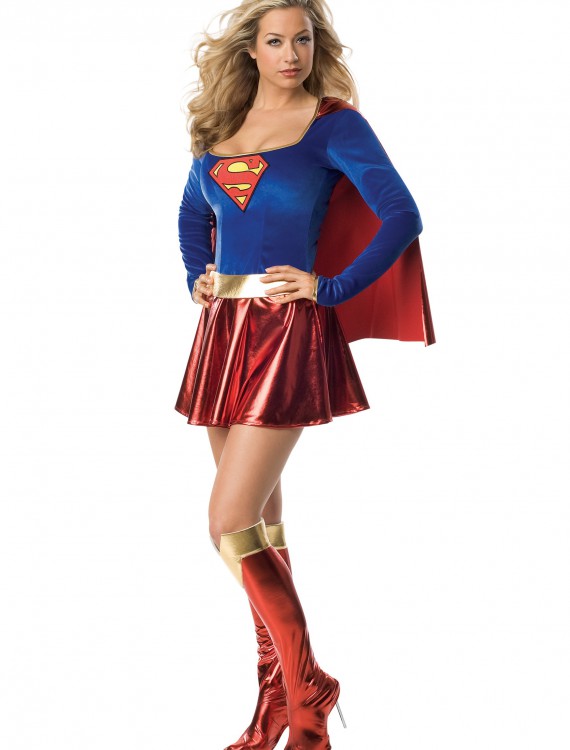 Women's Sexy Supergirl Costume, halloween costume (Women's Sexy Supergirl Costume)