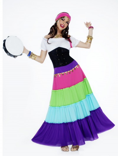 Women's Vibrant Gypsy Costume, halloween costume (Women's Vibrant Gypsy Costume)