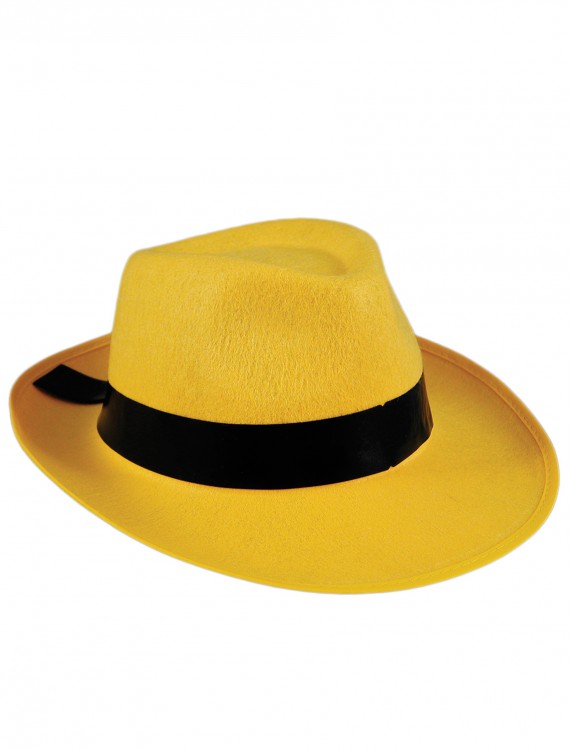 Yellow Fedora Hat, halloween costume (Yellow Fedora Hat)