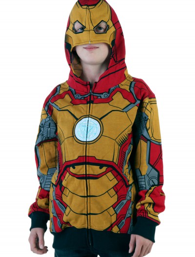 Youth Iron Man 42 Costume Hoodie, halloween costume (Youth Iron Man 42 Costume Hoodie)