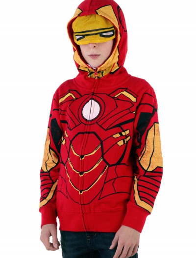 Youth Iron Man Costume Hoodie, halloween costume (Youth Iron Man Costume Hoodie)